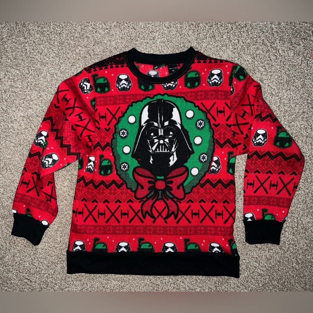 Star Wars Vader “Ugly” Christmas Sweater - Kids Medium